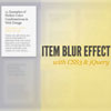 jQuery css3 Blur Effect