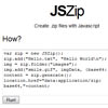 JSZip: Create .zip files with JavaScript