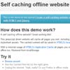 Create a self caching website ready for offline usage with HTML5 and jQuery