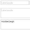 Label inside - inscription in form fields with jQuery