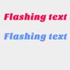 jQuery Flashing text with Demo