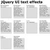 jQuery UI text effects with Demo