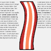 Bacon : jQuery Wrap Text around a bezier curve with Demos