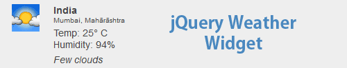 jQuery weather widget