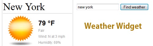 Create a Weather Widget Using jQuery, YQL and Weather.com