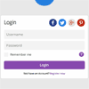 Minimalistic Login/Register Form with jQuery