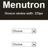 Menutron : jQuery plugin for Responsive Navigation Menus