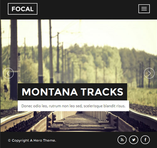 Focal - A Responsive Photography Theme