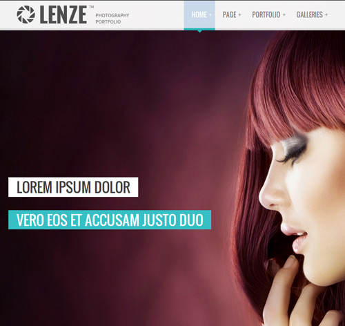 Lenze - Responsive Photography Portfolio Template