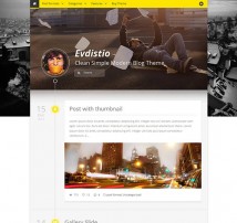 Evdistio - Responsive Clean Minimalist Blog Theme