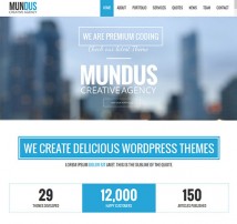 Mundus - A Business One Page Wordpress Theme