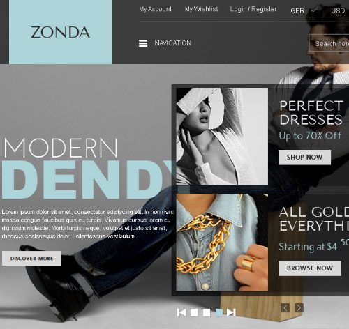 Zonda - Premium Responsive Magento Theme