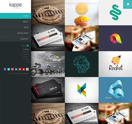 Kappe - Creative Full Screen HTML5 Template