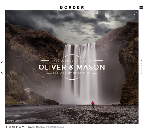 BORDER - A Delightful Photography WordPress Theme