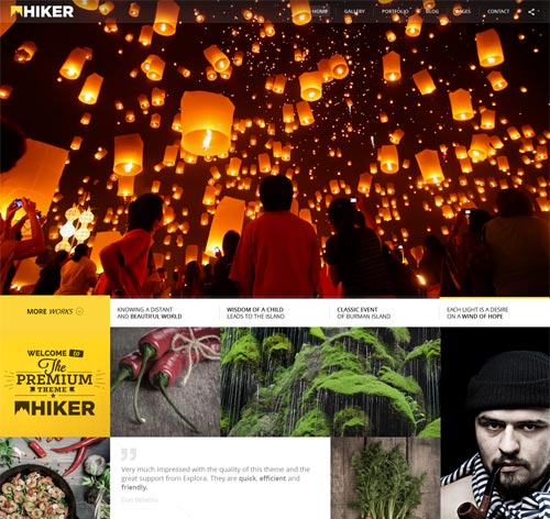 Hiker WordPress Photography Theme