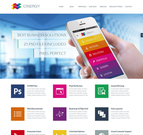 Cinergy - Modern Business Wordpress Theme