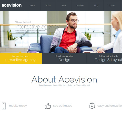 Acevision - Responsive OnePage WordPress Theme