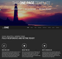 This One - One Page Responsive Joomla Template