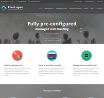 FiveLayer - Web Hosting, Responsive HTML Template