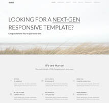 Human - Responsive HTML5 Business Template