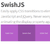 SwishJS : CSS Animation Framework for jQuery Applications