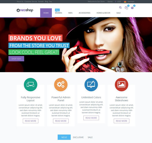 Neoshop - Responsive & Retina Ready Magento Theme