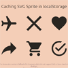 Caching SVG Sprite in localStorage