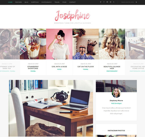 Josephine - WordPress Theme For Lifestyle Bloggers