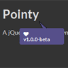 Pointy : jQuery plugin to Points one Element at Another