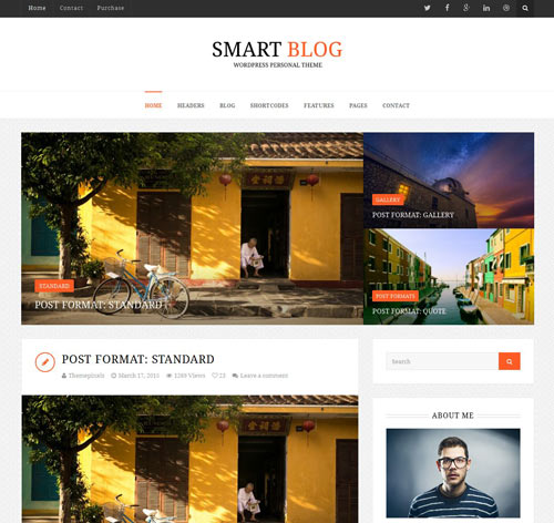 Smart Blog - Wordpress Theme For Personal Blog