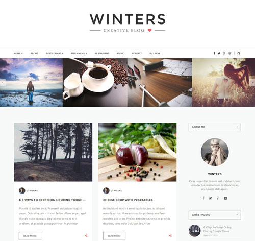 Winters - A Responsive Wordpress Blog Theme