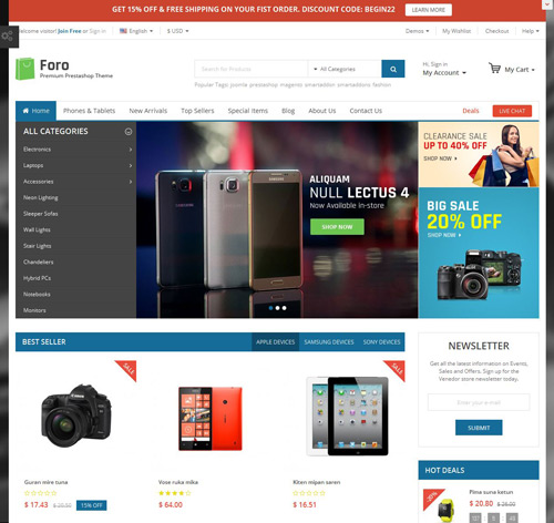 Foro - Multipurpose Responsive Prestashop Theme