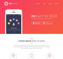 ReTouch - App WordPress Theme