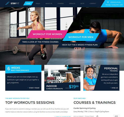 Stayfit | Sports, Health, Gym & Fitness Theme