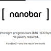 Nanobar.js : Lightweight Progress Bar