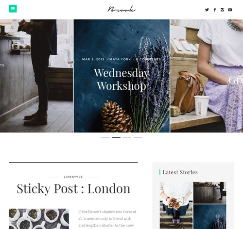 Brook | Light & Responsive WordPress Blog Theme