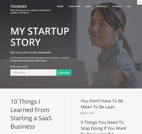 Founder - A Content Marketing WordPress Theme