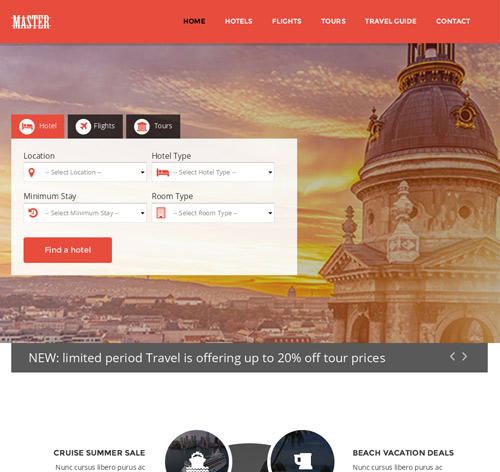 Master - Ultimate Travel Theme for Joomla