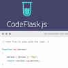 CodeFlask.js : Code-editor for awesome Web Pages