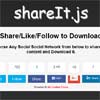 shareIt.js : Social Content Unlocker