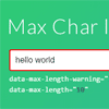 Maximum Characters limit exceeded warning : jQuery Plugin