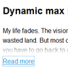 Dynamic CSS3 max height plugin for jQuery