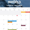 Monthly.js : jQuery Event Calendar Plugin