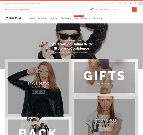 Vinicia - a bold and powerful woocommerce theme