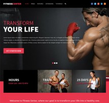 Fitness Center - Responsive Gym/Fitness Template