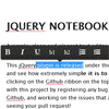 jQuery Notebook : WYSIWYG Rich Text Editor