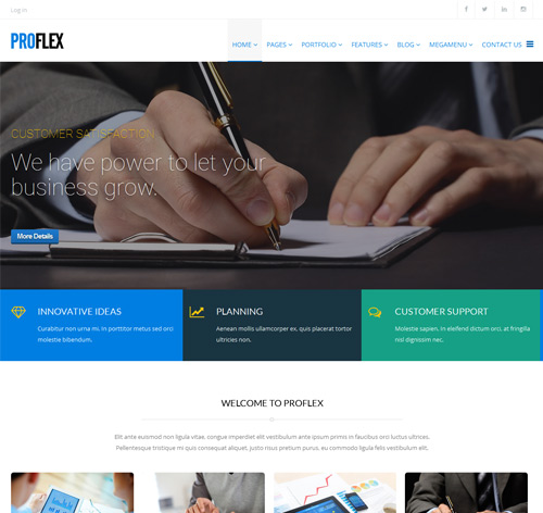 ProFlex - MultiPurpose Corporate Joomla Template