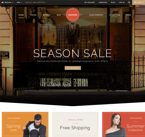 Datsun - Responsive Ecommerce Template