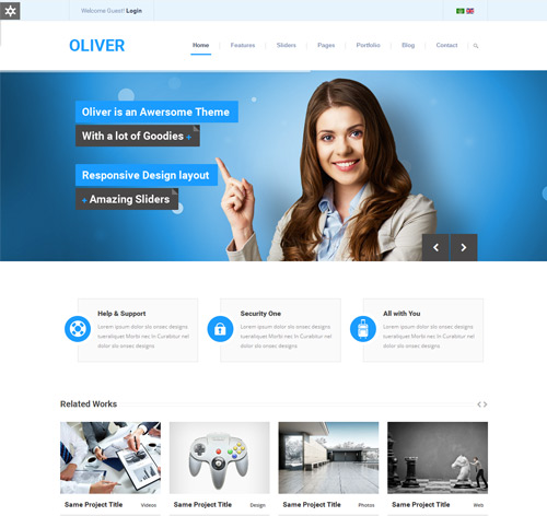 Oliver - Responsive Multipurpose Joomla Template