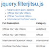 filterjitsu.js : jQuery plugin to Filter DOM Elements